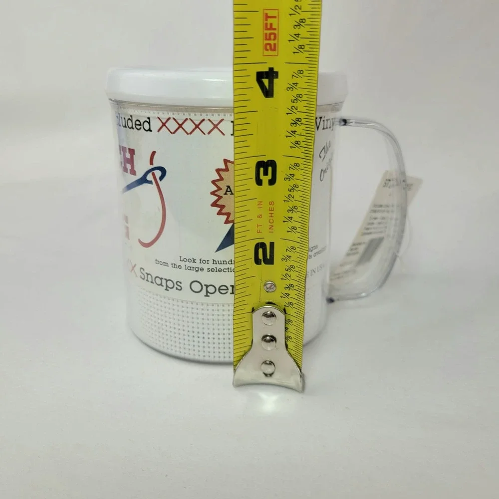Crafters Pride Stitch-A-Mug DIY Cross Stitch Kit White 14 Count Vinyl
